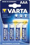 Varta LR03/AAA Alkaline High Energy batterier 